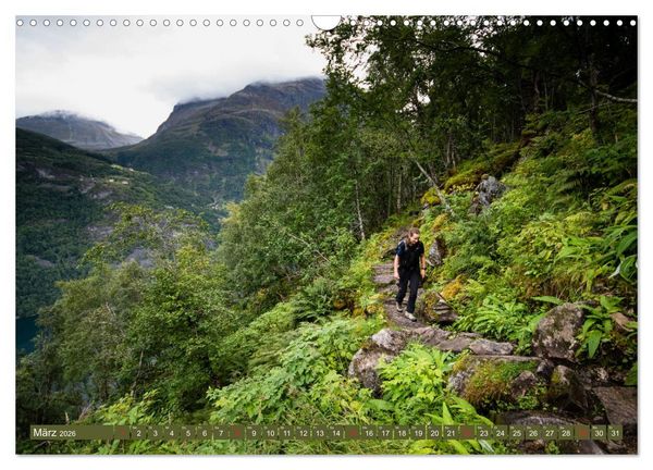 Produktbild: Wandern - In Norwegen und Schweden (Wandkalender 2026 DIN A3 quer), CALVENDO Monatskalender