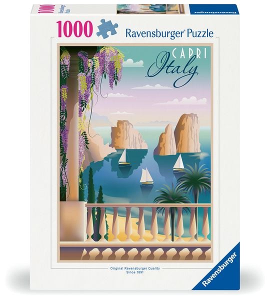 Erwachsenenpuzzle 1000 Teile - Postkarte aus Capri