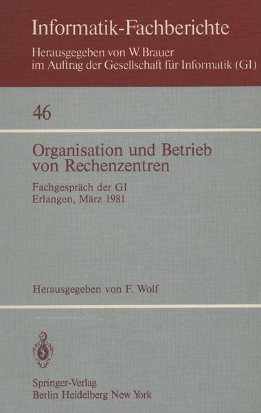 Produktbild: Organisation und Betrieb von Rechenzentren