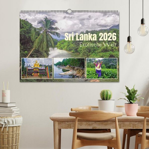 Produktbild: Sri Lanka 2026 &ndash; Exotische Welt (Wandkalender 2026 DIN A2 quer), CALVENDO Monatskalender