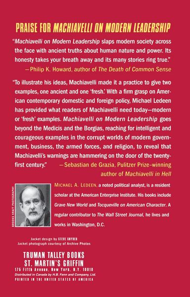 Produktbild: Machiavelli on Modern Leadership
