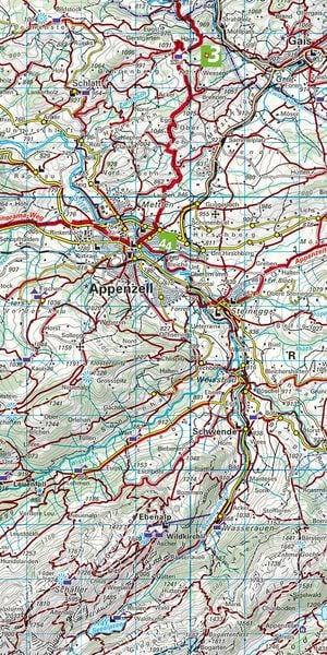 Produktbild: K&uuml;mmerly+Frey Wanderkarte 7 St. Gallen, Appenzellerland 1:60.000