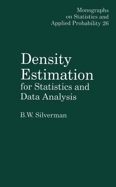 Produktbild: Density Estimation for Statistics and Data Analysis