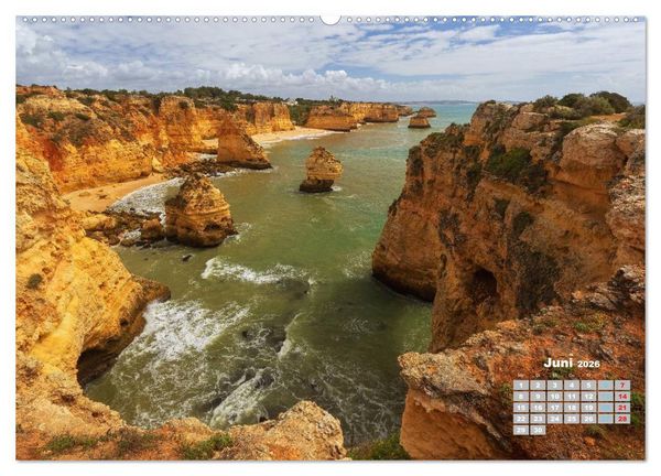 Produktbild: Portugals Traumk&uuml;ste Algarve (hochwertiger Premium Wandkalender 2026 DIN A2 quer), Kunstdruck in Hochglanz
