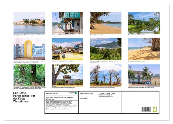 Produktbild: Sao Tome. Paradiesinsel vor der K&uuml;ste Westafrikas (Wandkalender 2026 DIN A2 quer), CALVENDO Monatskalender