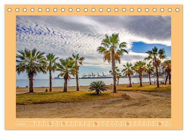 Produktbild: Ein Herz f&uuml;r M&aacute;laga (Tischkalender 2026 DIN A5 quer), CALVENDO Monatskalender