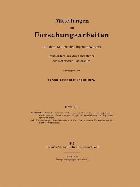 Mitteilungen über Forschungsarbeiten, Taschenbuch von Otto Bretschneider , E. Steil, Springer Berlin, 9783662016855
