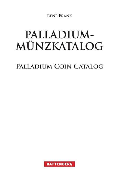 Produktbild: Palladium-M&uuml;nzkatalog
