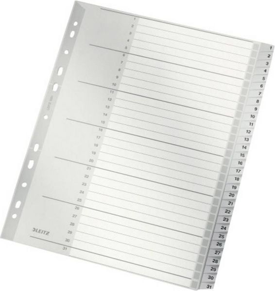 Produktbild: Register Leitz Zahlen Plastik 1-31