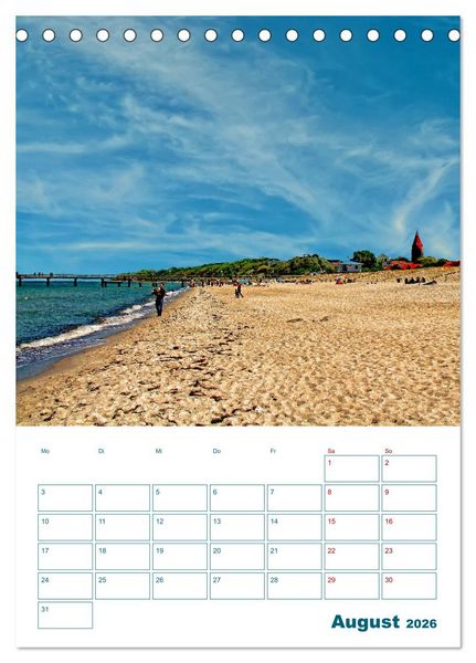 Produktbild: Ostseebad Rerik - Terminplaner (Tischkalender 2026 DIN A5 hoch), CALVENDO Monatskalender