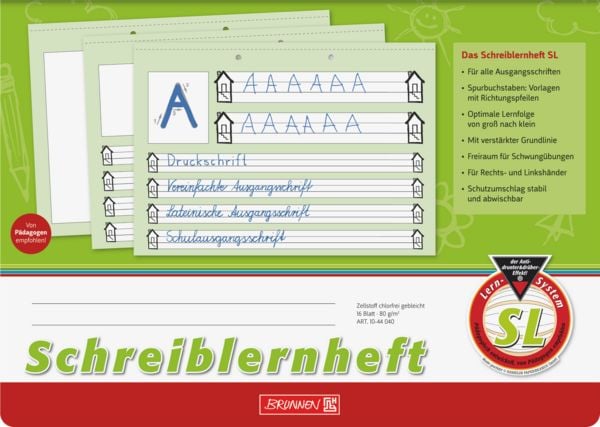 Produktbild: Brunnen Schreiblernheft SL