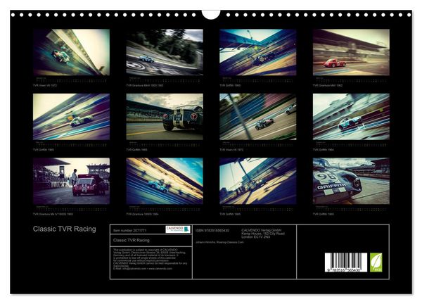Produktbild: Classic TVR Racing (Wall Calendar 2026 DIN A3 landscape), CALVENDO 12 Month Wall Calendar