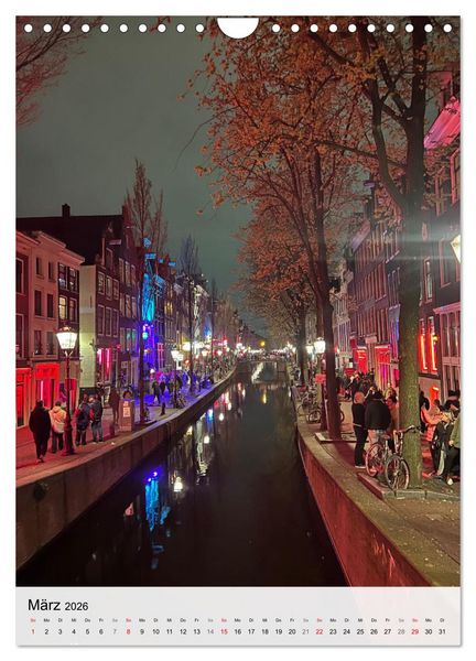 Produktbild: DIE GRACHTENSTADT AMSTERDAM (Wandkalender 2026 DIN A4 hoch), CALVENDO Monatskalender