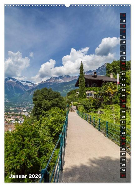 Produktbild: Stadtherz MERAN (Wandkalender 2026 DIN A2 hoch), CALVENDO Monatskalender