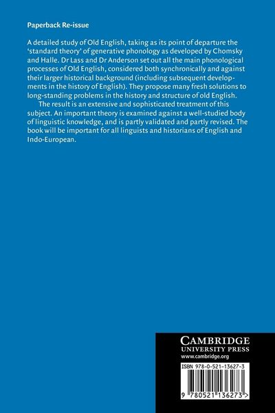 Produktbild: Old English Phonology