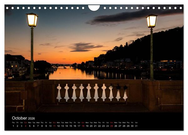 Produktbild: Heidelberg - Views of a City (Wall Calendar 2026 DIN A4 landscape), CALVENDO 12 Month Wall Calendar