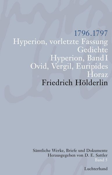 Produktbild: S&auml;mtliche Werke, Briefe und Dokumente 05