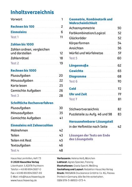 Produktbild: &Uuml;bungsheft 3. Klasse - Mathe trainieren