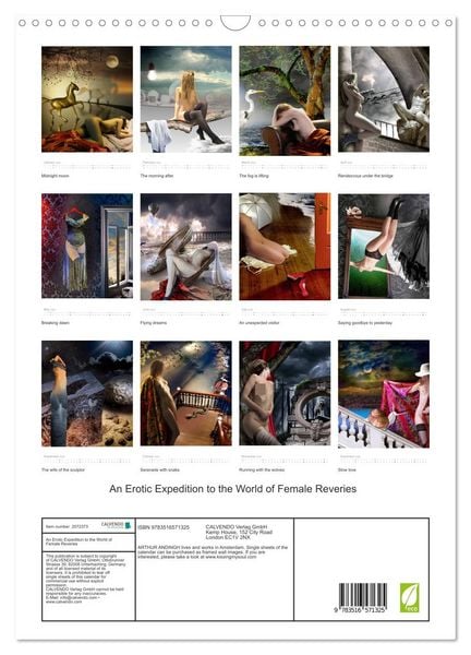 Produktbild: An Erotic Expedition to the World of Female Reveries (Wall Calendar 2026 DIN A3 portrait), CALVENDO 12 Month Wall Calendar