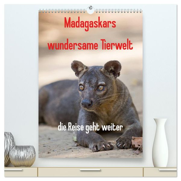 Madagaskars wundersame Tierwelt - die Reise geht weiter (hochwertiger Premium Wandkalender 2024 DIN A2 hoch), Kunstdruck