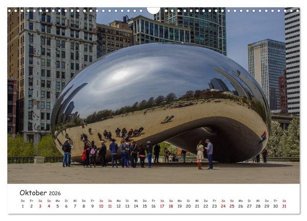Produktbild: beeindruckendes Chicago (Wandkalender 2026 DIN A3 quer), CALVENDO Monatskalender