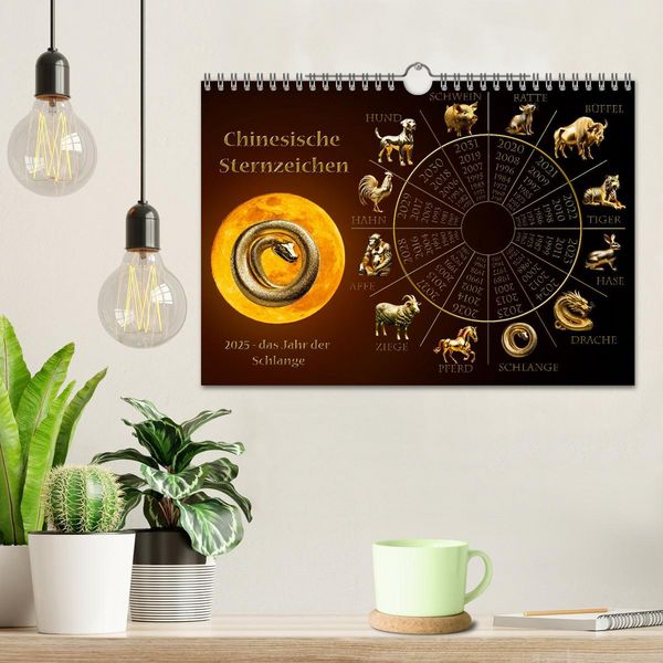 Produktbild: Chinesische Sternzeichen (Wandkalender 2026 DIN A4 quer), CALVENDO Monatskalender
