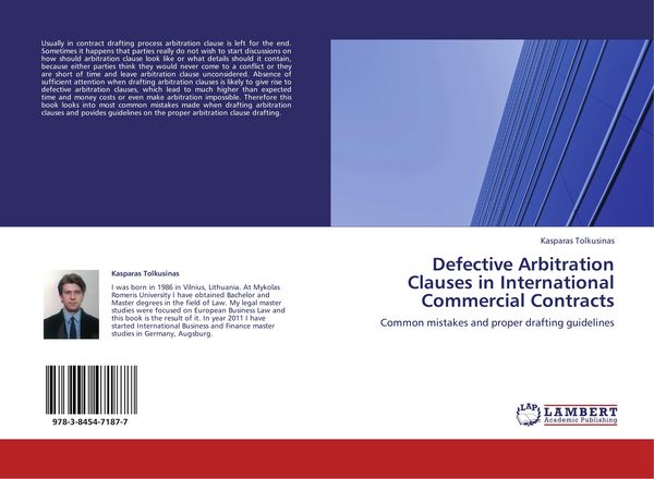 Produktbild: Defective Arbitration Clauses in International Commercial Contracts