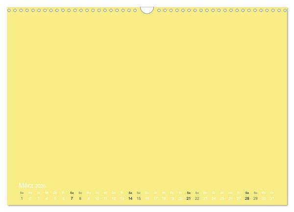 Produktbild: Bastelkalender - Gelb (Wandkalender 2026 DIN A3 quer), CALVENDO Monatskalender