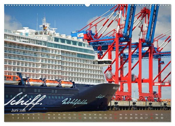 Produktbild: Impressionen vom JadeWeserPort (Wandkalender 2026 DIN A2 quer), CALVENDO Monatskalender