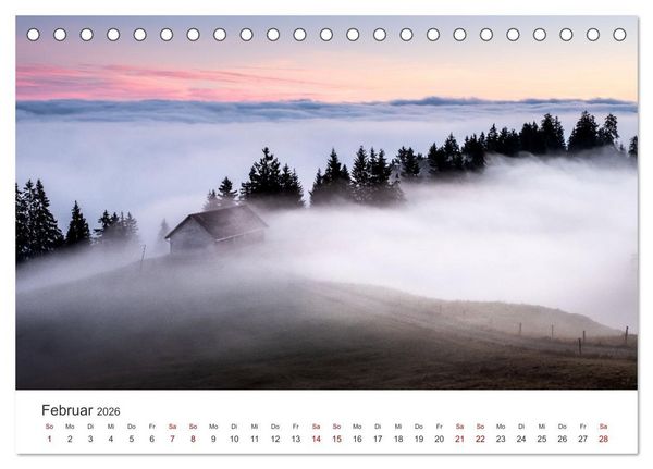 Produktbild: Schweiz - Faszination Natur (Tischkalender 2026 DIN A5 quer), CALVENDO Monatskalender