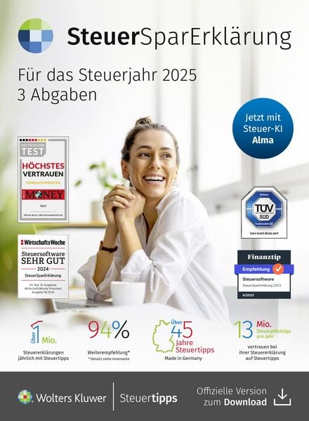 Produktbild: SteuerSparErkl&auml;rung (Steuerjahr 2025)