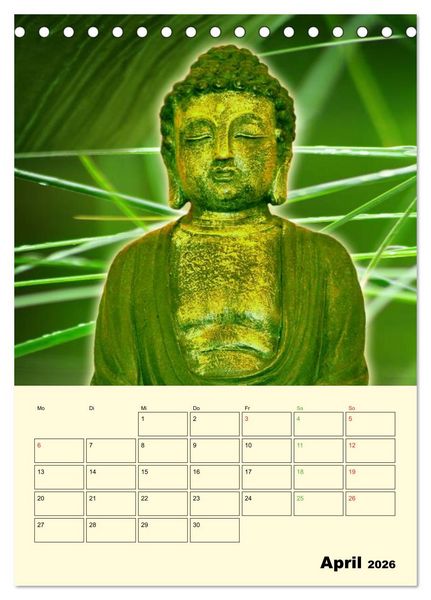 Produktbild: Buddhismus (Tischkalender 2026 DIN A5 hoch), CALVENDO Monatskalender