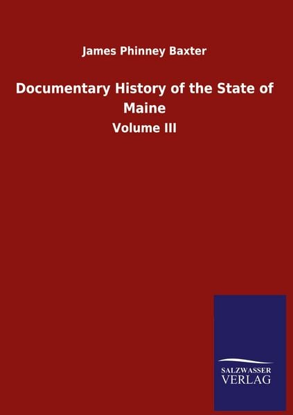 Produktbild: Documentary History of the State of Maine