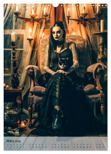 Produktbild: Gothic ist cool (Wandkalender 2026 DIN A3 hoch), CALVENDO Monatskalender