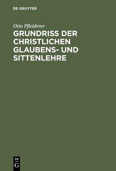 Produktbild: Grundri&szlig; der christlichen Glaubens- und Sittenlehre
