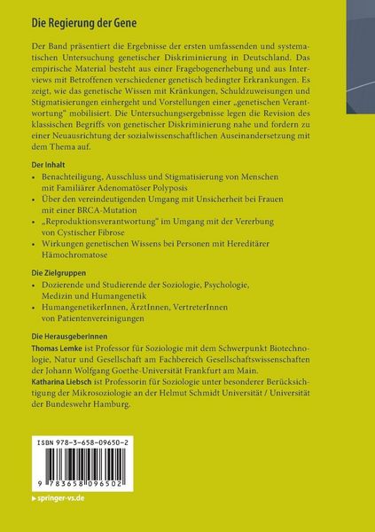 Produktbild: Die Regierung der Gene