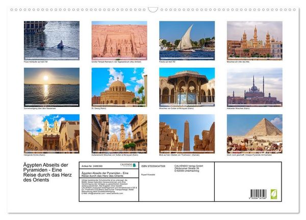 Produktbild: &Auml;gypten Abseits der Pyramiden - Eine Reise durch das Herz des Orients (Wandkalender 2027 DIN A2 quer), CALVENDO Monatskalender