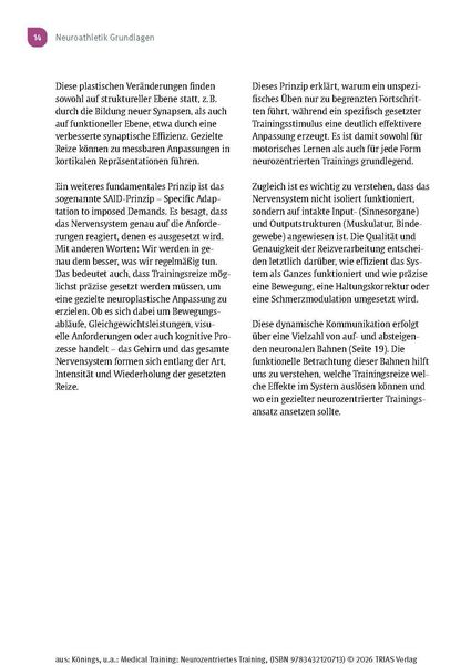 Produktbild: Medical Training: Neurozentriertes Training