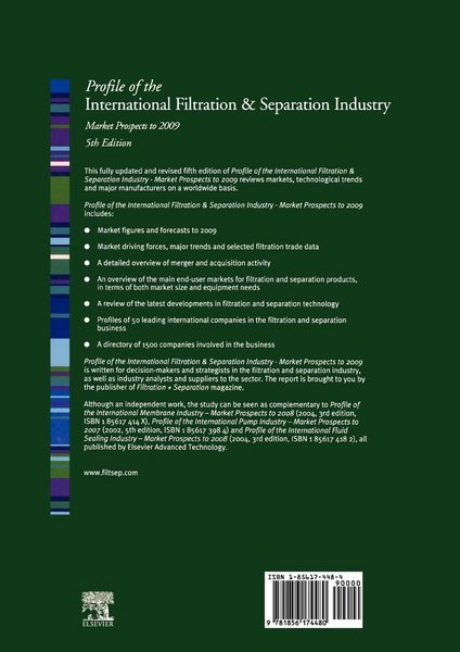 Produktbild: Profile of the International Filtration & Separation Industry