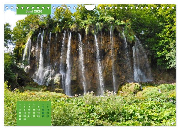 Produktbild: Erlebe mit mir die Wasserwelt der Plitvicer Seen (Wandkalender 2026 DIN A4 quer), CALVENDO Monatskalender