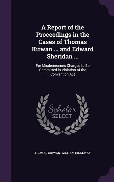 Produktbild: Report Of The Proceedings in T