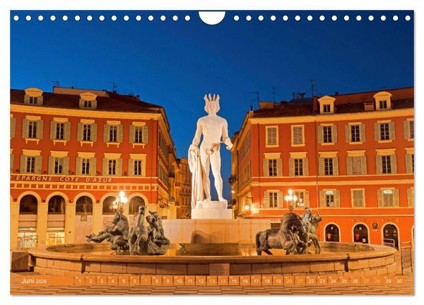 Produktbild: Lebendige Cote d'Azur: Die azurblaue K&uuml;ste (Wandkalender 2026 DIN A4 quer), CALVENDO Monatskalender