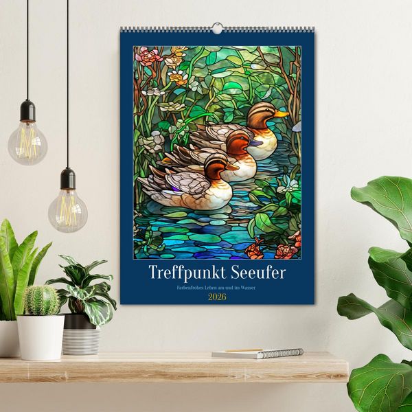 Produktbild: Treffpunkt Seeufer (Wandkalender 2026 DIN A2 hoch), CALVENDO Monatskalender