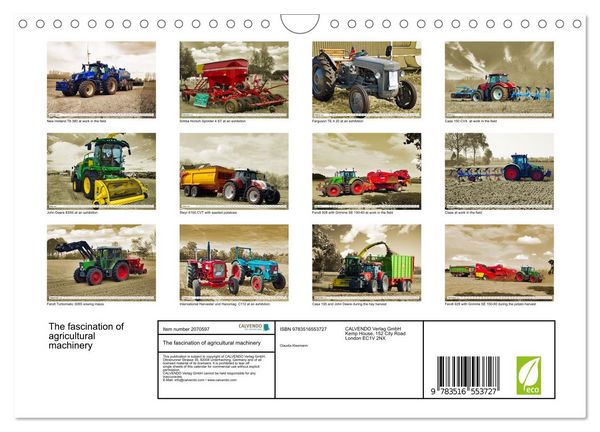 Produktbild: The fascination of agricultural machinery (Wall Calendar 2026 DIN A4 landscape), CALVENDO 12 Month Wall Calendar