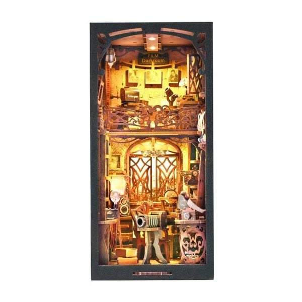 Produktbild: FiguredArt YM02 - DIY Book Nook, Dunkelkammer, Puzzle 168 Teile, Miniatur-Diorama