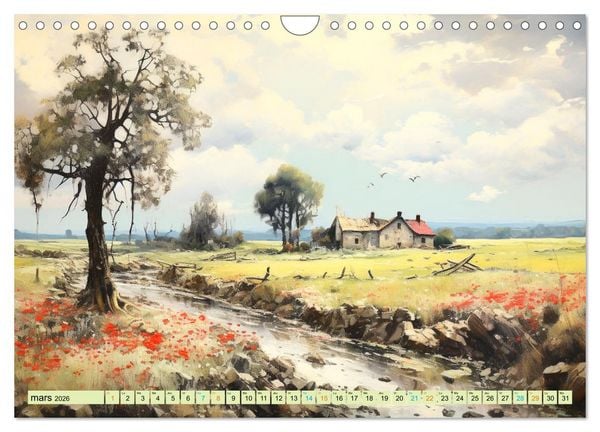 Produktbild: Une vie &agrave; la campagne (Calendrier mural 2026 DIN A4 vertical), CALVENDO calendrier mensuel