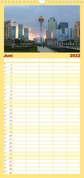 Produktbild: Familienplaner Kasachstan - Eine Bilder-Reise (Wandkalender 2022 , 21 cm x 45 cm, hoch)