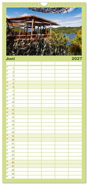 Produktbild: Familienplaner 2027 - Albanien. Eine Entdeckungsreise. mit 5 Spalten (Wandkalender, 21 x 45 cm) CALVENDO
