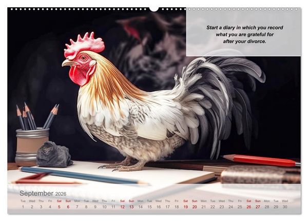 Produktbild: Positive new start after divorce (Wall Calendar 2026 DIN A2 landscape), CALVENDO 12 Month Wall Calendar