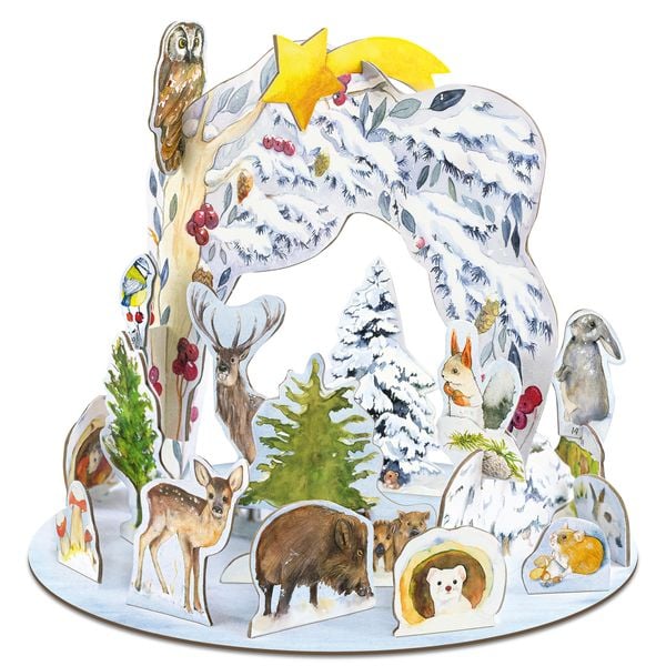 Produktbild: Steck-Adventskalender &raquo;Tiere im Winter&laquo;